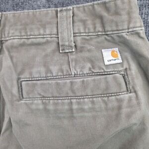 Carhartt Mens 32x30 Green Cotton Relaxed Fit Workwear Utility Pants 100095-909